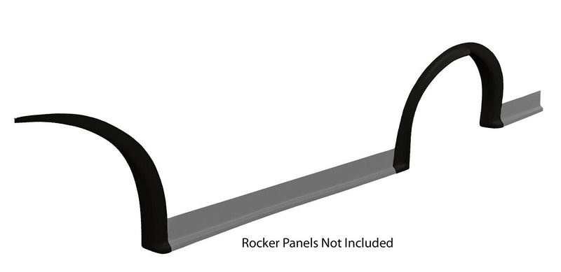 FIVESTAR MD3 Wheel Flares Dirt Black Left 007-261-BL