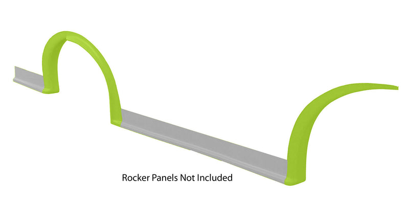 FIVESTAR MD3 Wheel Flares Dirt Flresnt Yellow Right 007-261-FYR