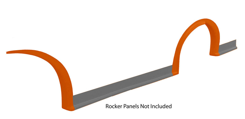 FIVESTAR MD3 Wheel Flares Dirt Orange Left 007-261-ORL