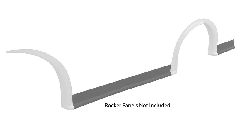 FIVESTAR MD3 Wheel Flares Dirt White Left 007-261-WL