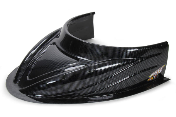 FIVESTAR MD3 Hood Scoop 5in Tall Flat Carbon Fiber Look 040-4113-CF