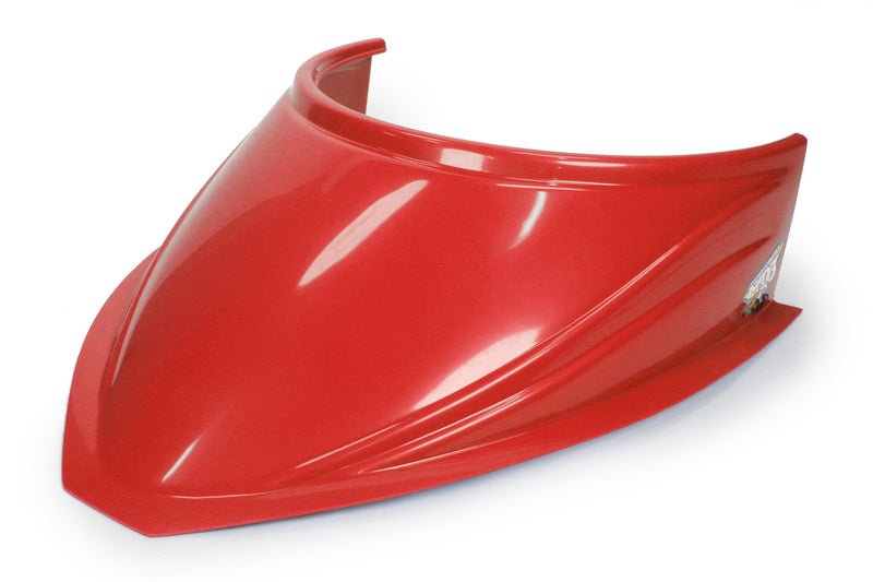 FIVESTAR MD3 Hood Scoop 5in Tall Curved Red 040-4116-R