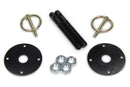 FIVESTAR Hood Pin Kit 3/8in Alum Black 2-pack 10001-34033-B