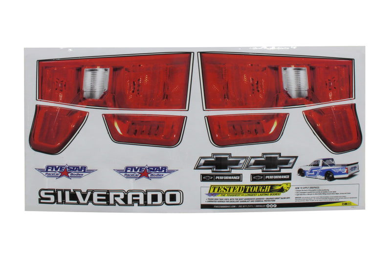 FIVESTAR 2019 Chevy Silverado Tail ID Graphics Kit 21191-44541