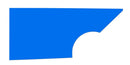 FIVESTAR Qtr Panel High Impact Plastic Blue Right 34001-27351-CBR