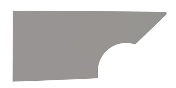 FIVESTAR Qtr Panel High Impact Plastic Gray Right 34001-27351-GR