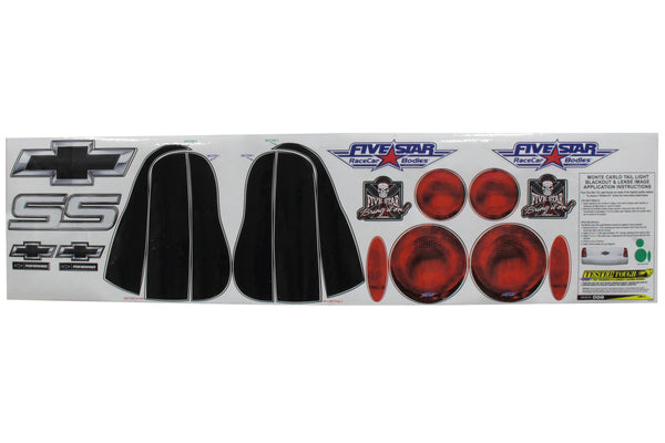 FIVESTAR 00 M/C Tailight Decals 630-450-ID