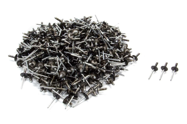 FIVESTAR Lrg Hd Rivet Black Multi -grip 500pk 814B-500L
