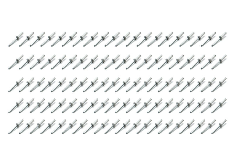 FIVESTAR Sm Hd Rivet White Multi -grip 100pk 814W-100S
