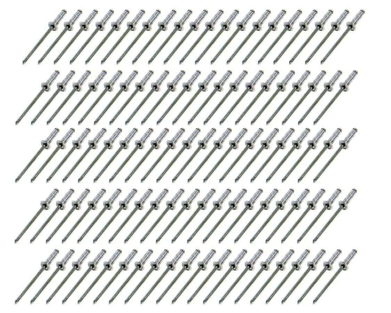 FIVESTAR Small Head Rivet Silver 100pc 1/8in 815-100S