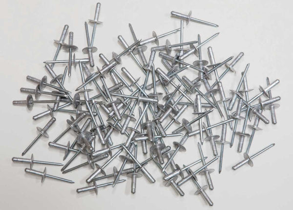 FIVESTAR Large Head Rivet Silver 100pc 3/16in 816-100L