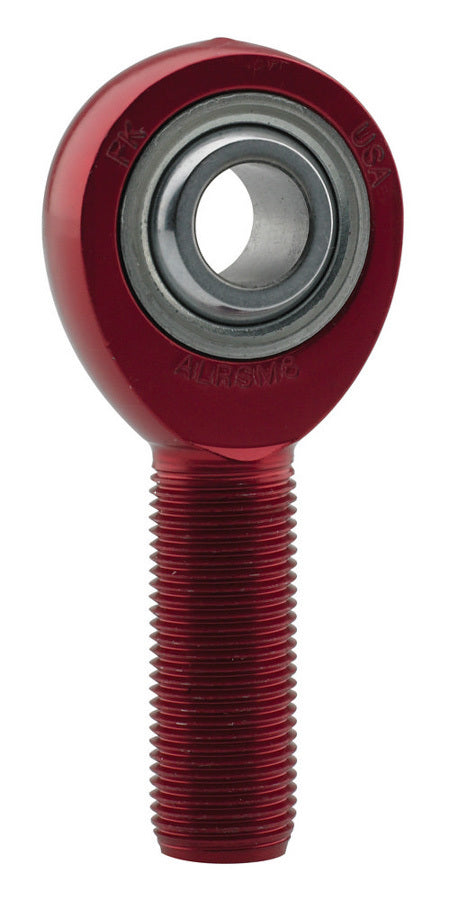 FK ROD ENDS Rod End 1/2 x 5/8-18 LH Alum Male ALRSML8 (Red)