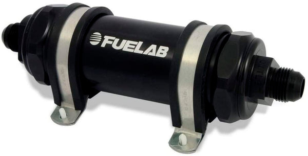 FUELAB FUEL SYSTEMS Fuel Filter In-Line 5in 10 Micron Paper 6AN 82801-1