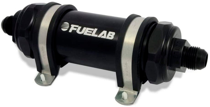 FUELAB FUEL SYSTEMS Fuel Filter In-Line 5in 6 Micron Fibgerglass 8AN 82832-1