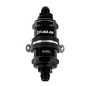 FUELAB FUEL SYSTEMS Fuel Filter In-Line 3in 10 Micron 6AN Chk Valve 84801-1