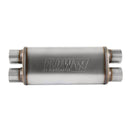 FLOWMASTER Muffler 3-1/2 Inlet 2-1/ 2 Dual Outlet 72469