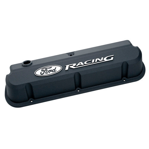 FORD Slant Edge Valve Cover Set w/Ford Racing Logo 302-135