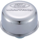 FORD Chrome Steel Breather W/Ford Mustang Logo 302-220