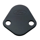 FORD Fuel Pump Block-Off Plate Black w/Ford Logo 302-291