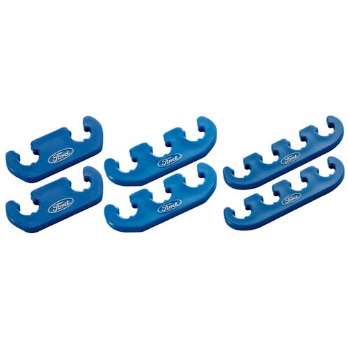 FORD Spark Plug Wire Dividers 6pk Blue Plastic 302-637
