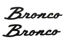 FORD 21 -24 Bronco Classic Script Fender Badge Kit M-1447-BSMB