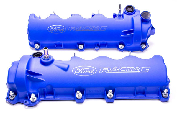 FORD 4.6L 3-Valve V/C Blue Powder Coated w/Logo M-6582-FR3VBL