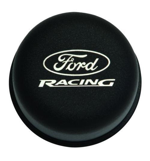 FORD Breather Cap w/Ford Racing Logo - Black M-6766-FRNVBK