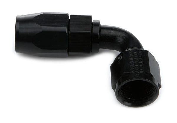 FRAGOLA Hose Fitting #8 90 Deg Black 109008-BL