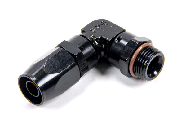 FRAGOLA 10an ORB Male 90-Deg to #10 Hose - Black 189010-BL