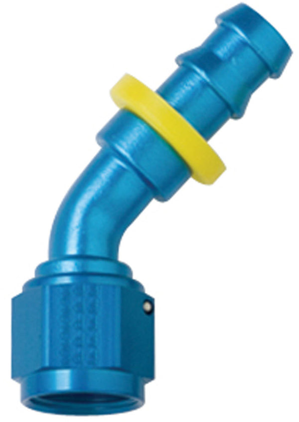 FRAGOLA Hose Fitting #10 45 Deg Push Lock 204510