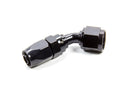 FRAGOLA Hose Fitting #10 45 Deg. to #8 Hose Black 224509-BL