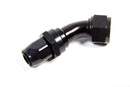 FRAGOLA Hose Fitting #16 45 Deg. to #12 Hose Black 224515-BL