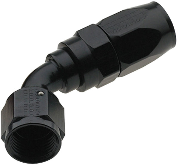 FRAGOLA Hose Fitting #8 60 Deg Pro-Flow Black 226008-BL