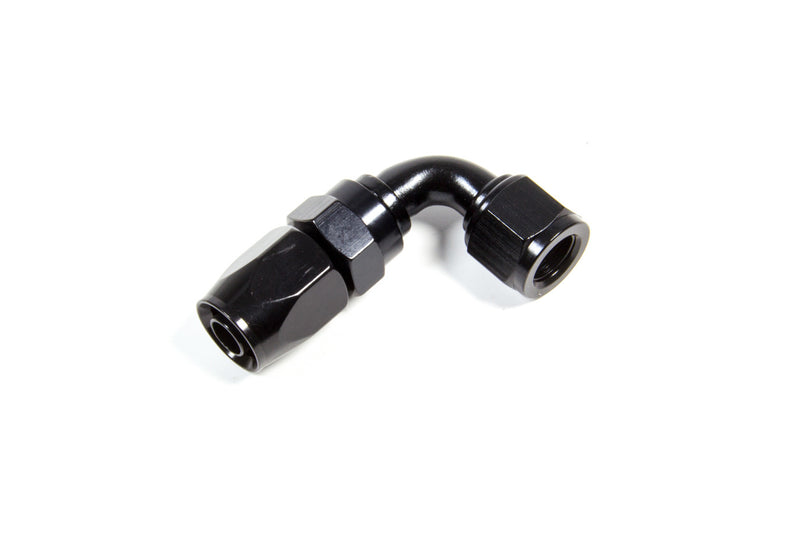 FRAGOLA Hose Fitting #6 90 Deg. to #8 Hose Black 229005-BL