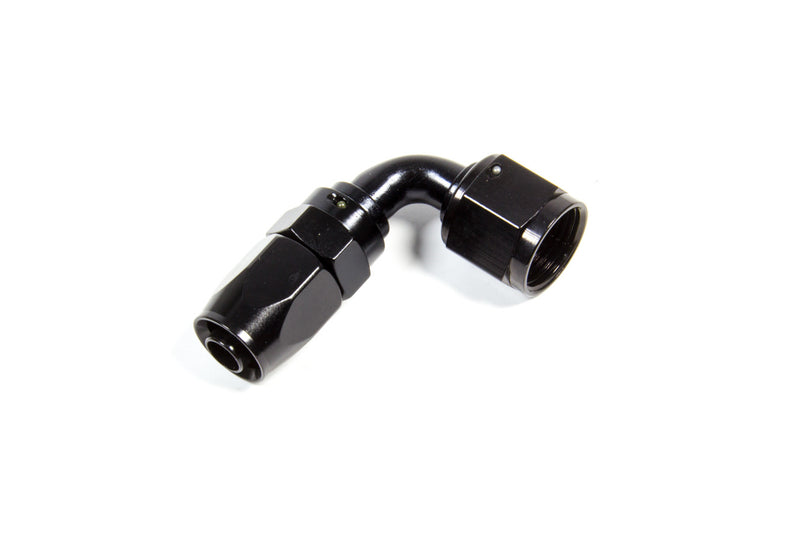 FRAGOLA Hose Fitting #10 90 Deg. to #8 Hose Black 229009-BL