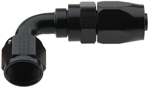FRAGOLA Hose Fitting #16 90 Deg Pro-Flow Black 229016-BL