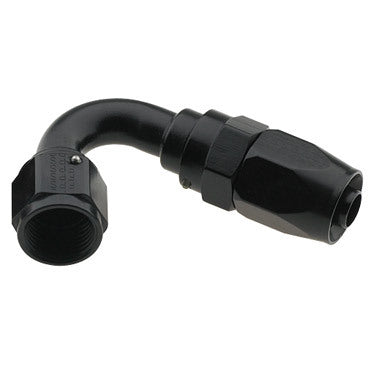 FRAGOLA Hose Fitting #12 120 Deg to #16 Hose Black 231213-BL