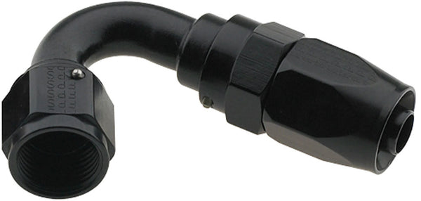 FRAGOLA Hose Fitting #16 120 Deg Pro-Flow Black 231216-BL