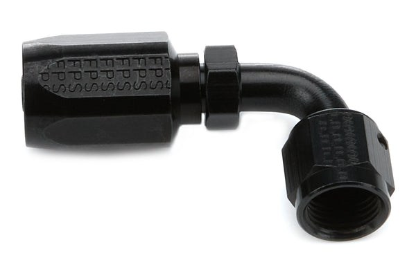 FRAGOLA #6 x 90 Degree Hose End Aluminum Black Only 259106