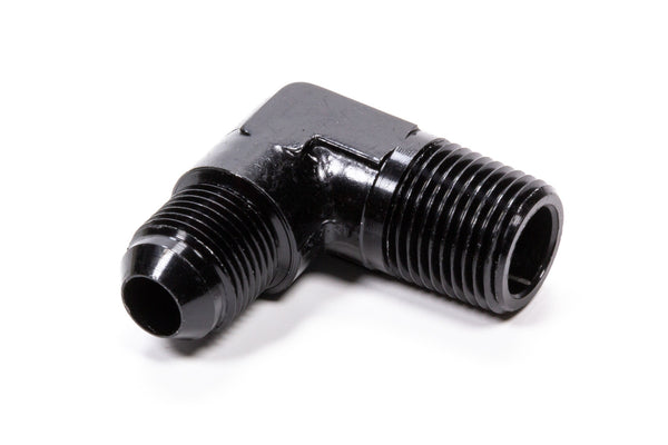 FRAGOLA 90 Deg Adapter Fitting #8 x 1/2 MPT Black 482288-BL