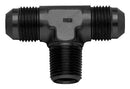 FRAGOLA 10an to 1/2 MPT On-Run Tee Fitting Black 482610-BL