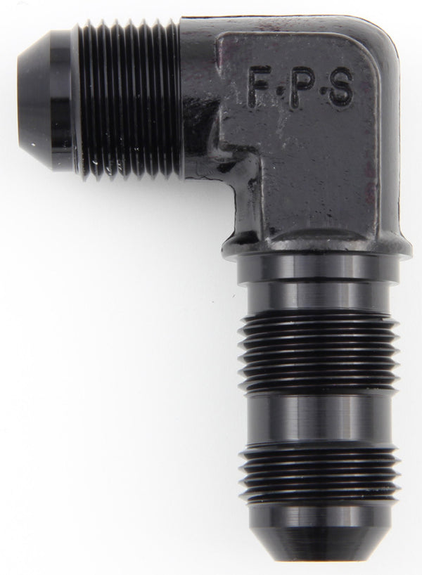 FRAGOLA #8 x 90 Deg Bulkhead Fitting Black 483308-BL