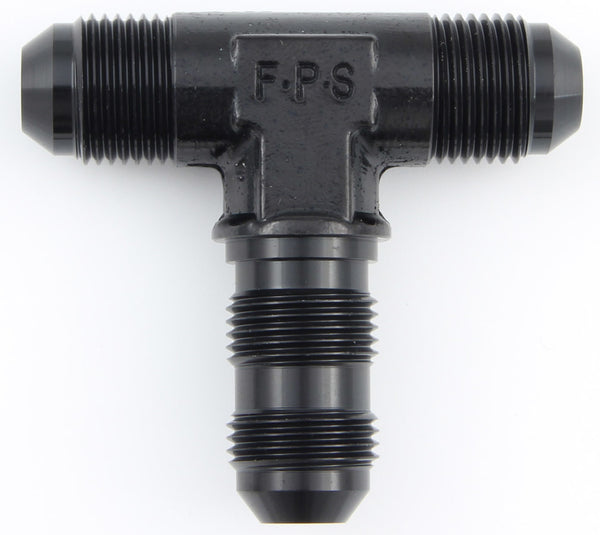 FRAGOLA #3 Bulkhead Tee Fitting Black 483403-BL