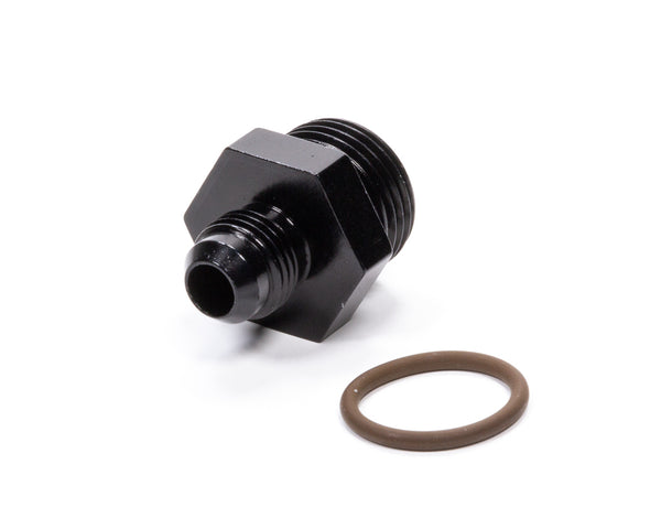 FRAGOLA #6 x 7/8-14 (#10) Radius O-Ring Fitting Black 495113-BL