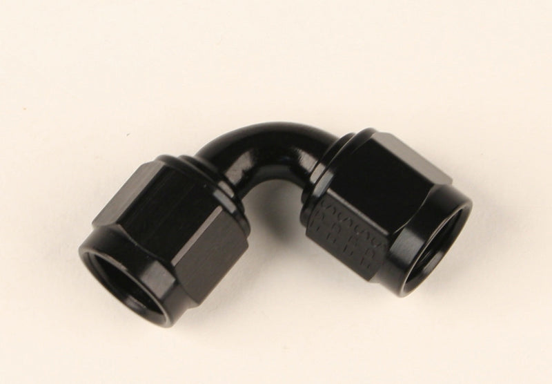 FRAGOLA 4an Female 90-Degree Coupler Fitting Black 496321-BL