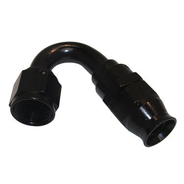 FRAGOLA Hose Fitting #12 150 Deg PTFE Black 681512-BL