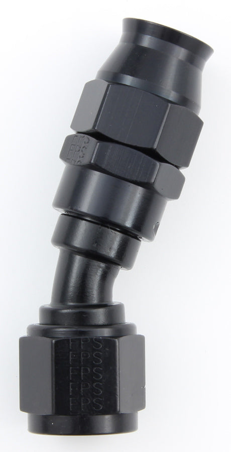 FRAGOLA Hose Fitting #6 30 Deg PTFE Black 683006-BL