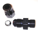 FRAGOLA 6AN Male to 5/16in Tube Adapter Fitting Black 892005-BL