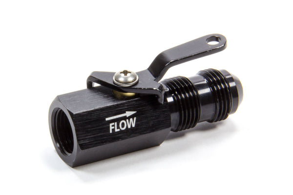 FRAGOLA #8 Shut off Valve Black Female Inlet/Male Outlet 961008-BL