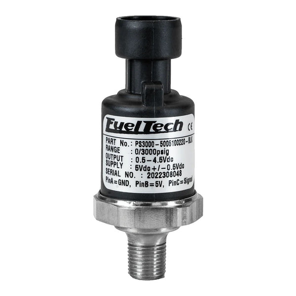 FUELTECH USA 0-1500 PSI Pressure Sensor (Black Series) 5005100022-BLK